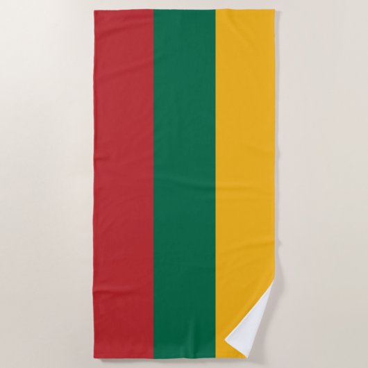 Litouwse vlag strandlaken (Voorkant)