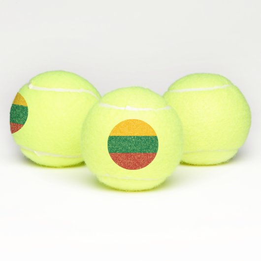 Litouwse vlag tennisballen (Multi)