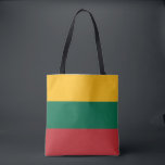 Litouwse vlag tote bag<br><div class="desc">Patriottische vlag van Litouwen.</div>