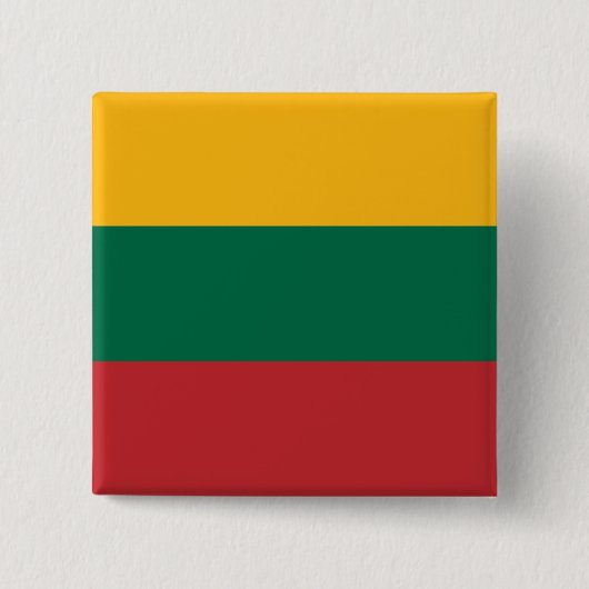 Litouwse Vlag Vierkante Button 5,1 Cm (Voorkant)