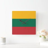 Litouwse vlag vierkante klok (Huis)
