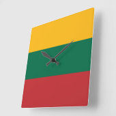 Litouwse vlag vierkante klok (Hoek)