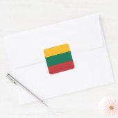 Litouwse vlag vierkante sticker (Envelop)