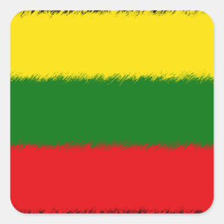 Litouwse vlag vierkante sticker
