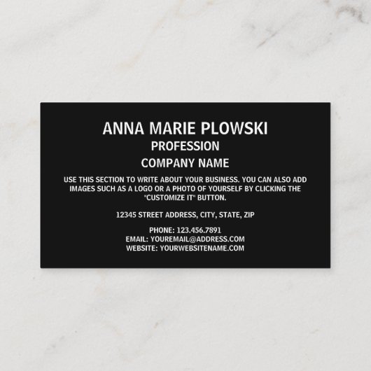 Litouwse vlag & wapen, vlag van Litouwen Visitekaartje (Achterkant)