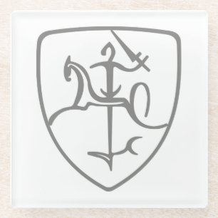 Litouwse Vytis Glazen Onderzetter