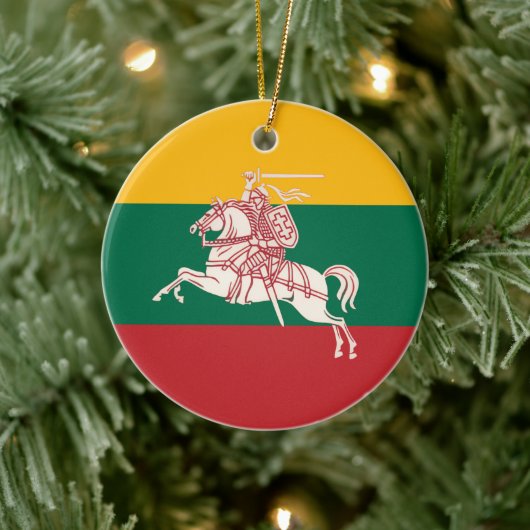 Litouwse Vytis Keramisch Ornament (Boom)