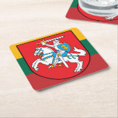 Litouwse Vytis Onderzetter Set (Schuin)