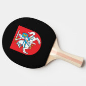 Litouwse wapenmantel tafeltennisbatje (Zijkant)