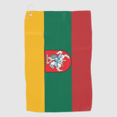 Litouwse wapenschild golfhanddoek (Voorkant)