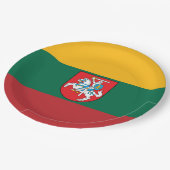 Litouwse wapenschild    papieren bordje (Gekanteld)