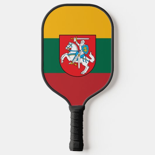 Litouwse wapenschild pickleball paddle (Achterkant)