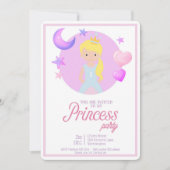 Litte Princess Birthday Party Invitation Kaart (Voorkant)