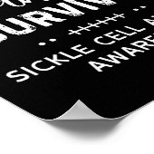 Litteken betekent dat ik het bewustzijn van sikkel poster (Hoek)
