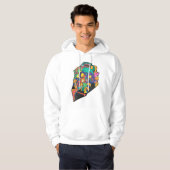 Littekens op het gezicht hoodie (Voorkant volledig)