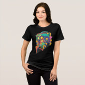 Littekens op het gezicht Tri-Blend shirt (Voorkant volledig)