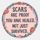 Littekens zijn Proof Sticker (Voorkant)