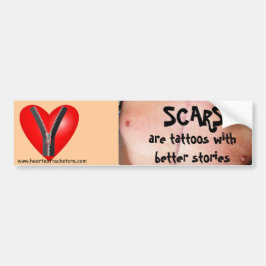 Littekens zijn tattoos met betere verhalen bumpersticker