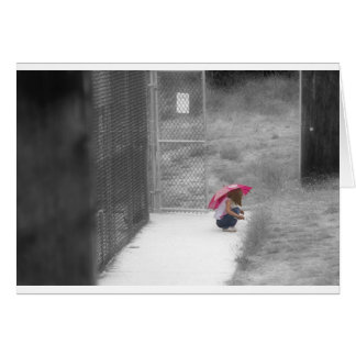 Littel Girl met een roze paraplu II