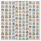 Littel Rainbow-uilen - grappig patroon Stof (Swatch)