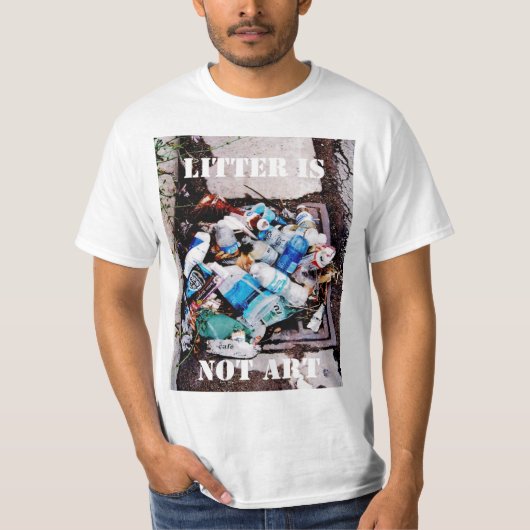 LITTER IS NIET KUNNEN T-SHIRT (Voorkant)