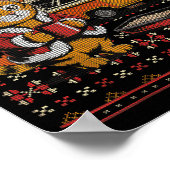 Litter’s Full Cat Parody Cat Owner Christmas Ugly  Poster (Hoek)