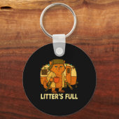 Litter’s Full Cat Parody Shirt Litter’s Full  Sleutelhanger (Voorkant)