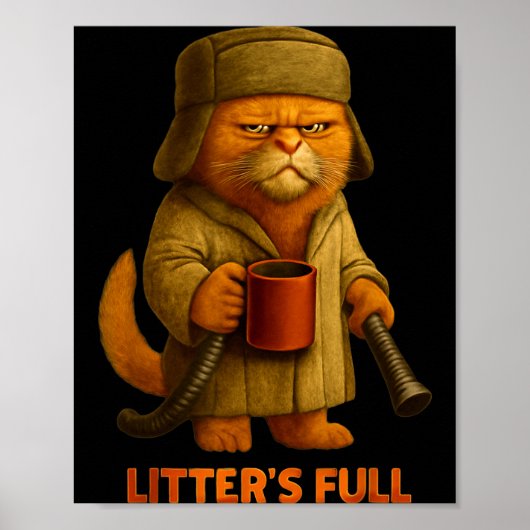 Litter’s Full Cat Parody Tee Poster (Voorkant)