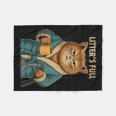 Litter’s Full Cat Ugly Christmas  Fleece Deken (Voorkant (Horizontaal))