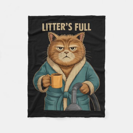 Litter’s Full Cat Ugly Christmas  Fleece Deken (Voorkant)
