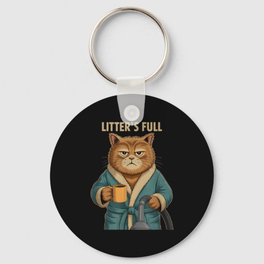 Litter’s Full Cat Ugly Christmas Sleutelhanger (Voorkant)