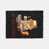 Litter’s Full Funny Cat Lovers Christmas Xmas  Fleece Deken (Voorkant (Horizontaal))