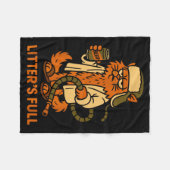 Litter’s Full Funny Cat Lovers Christmas Xmas  Fleece Deken (Voorkant (Horizontaal))