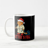 Litter’s Full Funny Cat Lovers Christmas Xmas  Koffiemok (Links)