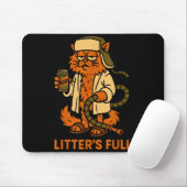 Litter’s Full Funny Cat Lovers Christmas Xmas  Muismat (Met muis)