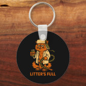 Litter’s Full Funny Cat Lovers Christmas Xmas Sleutelhanger (Voorkant)