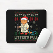 Litter’s Full Funny Cat Lovers Ugly Christmas Swea Muismat (Met muis)