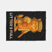 Litter’s Full Funny Cat Parody Lovers Christmas Xm Fleece Deken (Voorkant (Horizontaal))