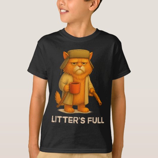 Litter’s Full Funny Cat Parody Lovers Christmas Xm T-shirt (Voorkant)