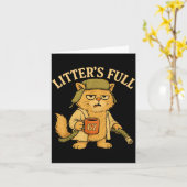 Litter’s Full Funny Six Seven 67 Meme Cat Lovers C Kaart (Gele Bloem)