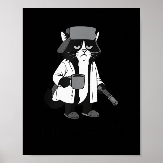 Litter’s Volle Grappige Kat Kerst Humor Quote _1 Poster (Voorkant)