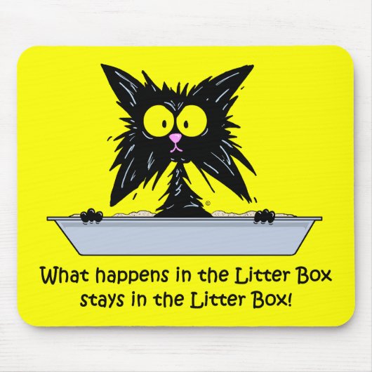 Litterbox Cat Muismat (Voorkant)