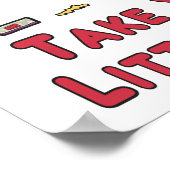 Litterbug Neem je vuilnisthuis Poster (Hoek)