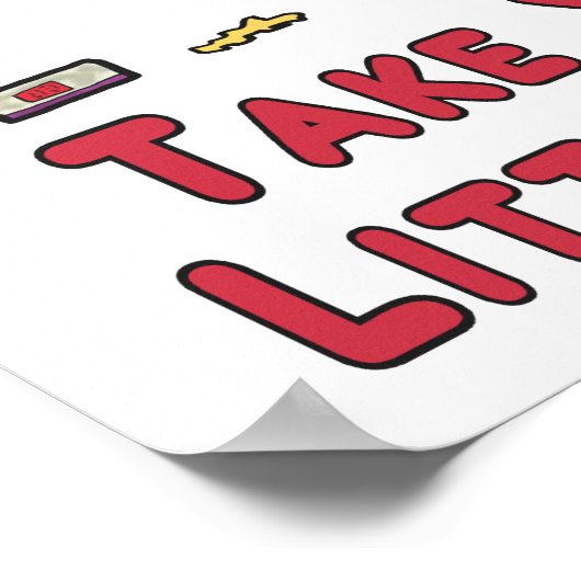 Litterbug Neem je vuilnisthuis Poster (Hoek)