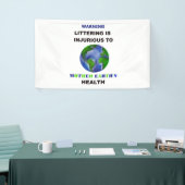 Littering is schadelijk spandoek (Beurs)