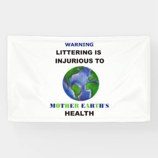 Littering is schadelijk spandoek