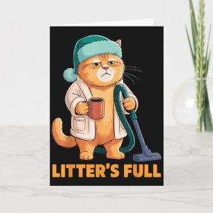Litter's Full Cat Parodie T-shirt _1 Kaart