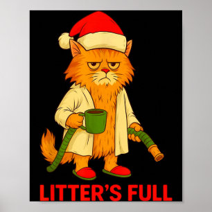 Litter's Full Cat Parodie T-shirt _2 Poster