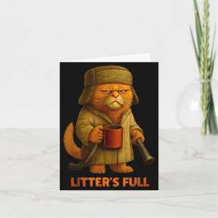 Litter's Full Cat Parodie T-shirt  Kaart
