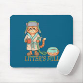 Litters Full Funny Cat Lovers Christmas Funny Gift Muismat (Met muis)